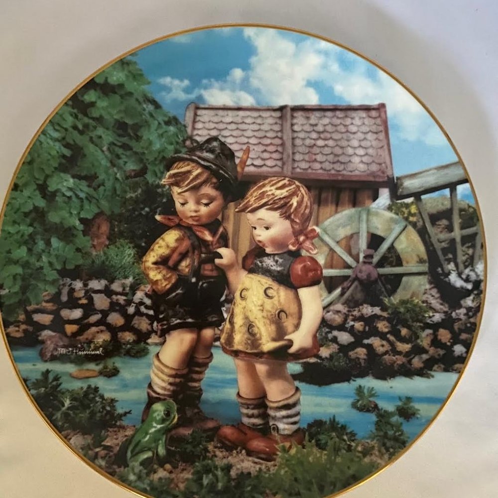 “Hello Down There” from M.J. Hummel Plate Collection Little Companions S…